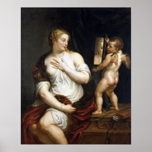 Peter Paul Rubens Venus en Cupid Poster