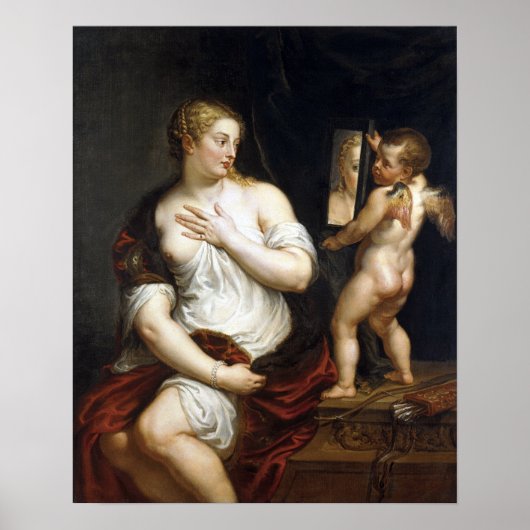 Peter Paul Rubens Venus en Cupid Poster (Voorkant)