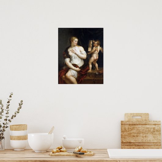 Peter Paul Rubens Venus en Cupid Poster (Keuken)