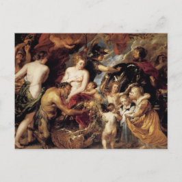 Peter Paul Rubens - Vrede en Oorlog Briefkaart