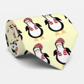 Peter Penguin Stropdas met kerstmis (Opgerold)