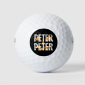 Peter Peter Herfst Seizoen Pompoen Golfballen (Voorkant)