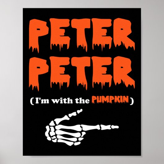 Peter Peter is bij de pompoen. Poster (Voorkant)