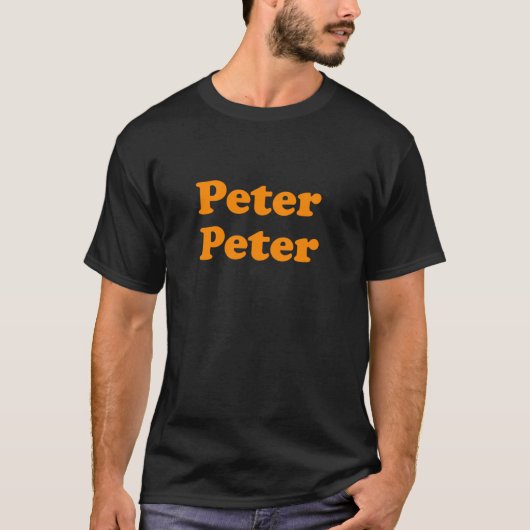 Peter Peter Koppel Pompoenetende Halloween T-shirt (Voorkant)