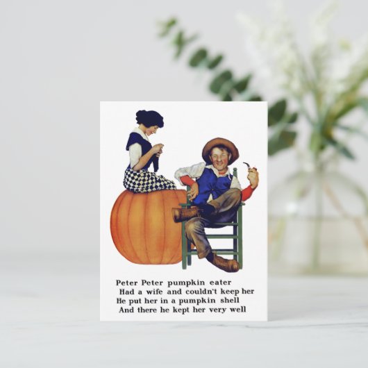 PETER PETER PUMPKIN EATER BRIEFKAART (Staand voorkant)
