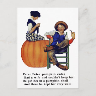 PETER PETER PUMPKIN EATER BRIEFKAART