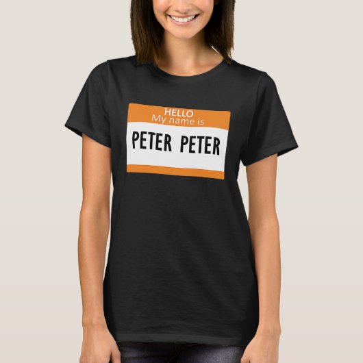 Peter Peter Pumpkin Eater Halloween couples costu T-shirt (Voorkant)