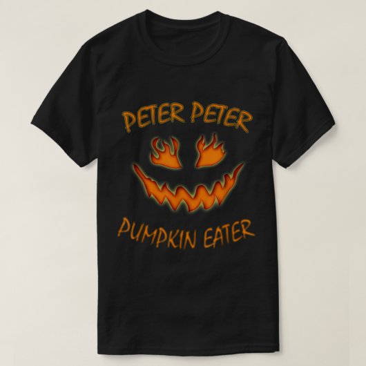 Peter Peter Pumpkin Eater Halloween Couples Costum T-shirt (Design voorkant)