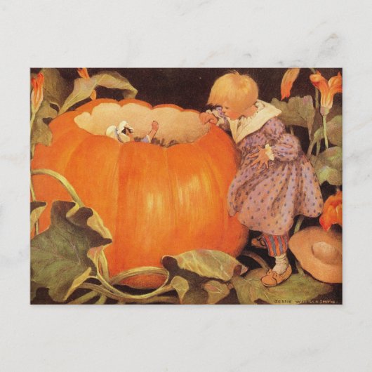 Peter, Peter, Pumpkin-Eater Nursery Rhyme Briefkaa Briefkaart (Voorkant)