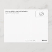 Peter, Peter, Pumpkin-Eater Nursery Rhyme Briefkaart (Achterkant)