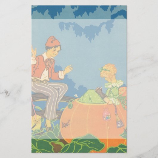 Peter Peter Pumpkin Eater,  Nursery Rhyme Briefpapier (Voorkant)