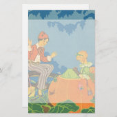 Peter Peter Pumpkin Eater,  Nursery Rhyme Briefpapier (Voorkant / Achterkant)