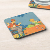 Peter Peter Pumpkin Eater,  Nursery Rhyme Drankjes Onderzetter (Linkerzijde)