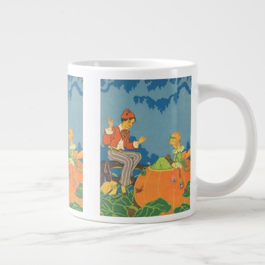 Peter Peter Pumpkin Eater, Nursery Rhyme Grote Koffiekop (Rechts)