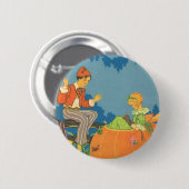 Peter Peter Pumpkin Eater,  Nursery Rhyme Ronde Button 5,7 Cm (Voorkant /achterkant)
