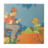 Peter Peter Pumpkin Eater,  Nursery Rhyme Tegeltje (Voorkant)