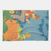 Peter Peter Pumpkin Eater, Nursery Rhyme Theedoek (Horizontaal)