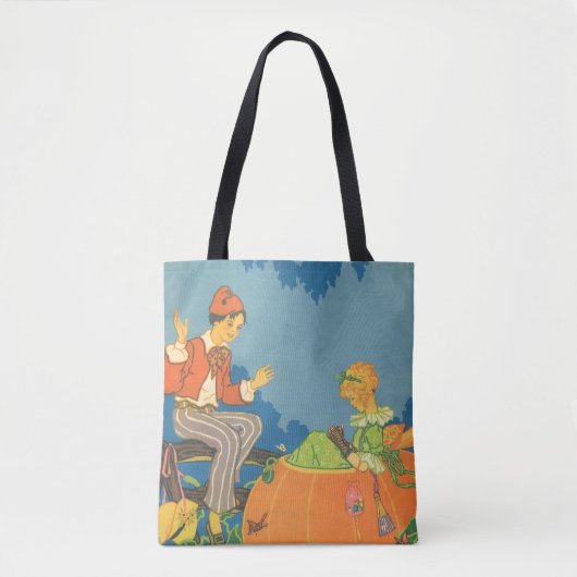 Peter Peter Pumpkin Eater,  Nursery Rhyme Tote Bag (Voorkant)