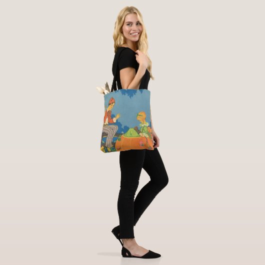 Peter Peter Pumpkin Eater,  Nursery Rhyme Tote Bag (Op model)