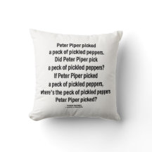 Peter Piper Picked Peck of Picked Peppers