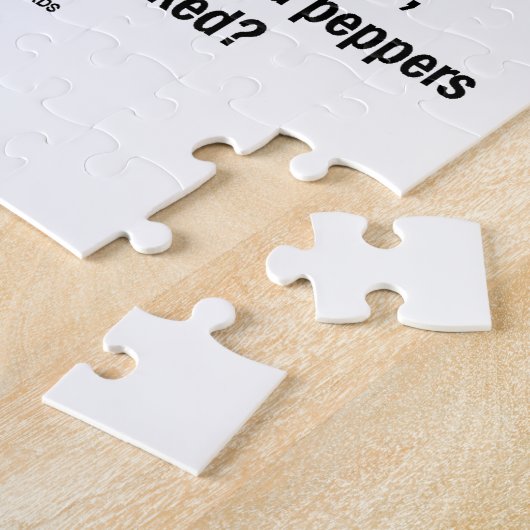 Peter Piper Picked Peck of Picked Peppers Legpuzzel (Zijkant)