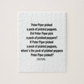 Peter Piper Picked Peck of Picked Peppers Legpuzzel (Verticaal)