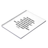 Peter Piper Picked Peck of Picked Peppers Notitieboek (Linkerzijde)