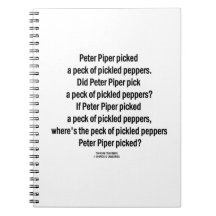Peter Piper Picked Peck of Picked Peppers