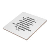 Peter Piper Picked Peck of Picked Peppers Tegeltje (Zijkant)