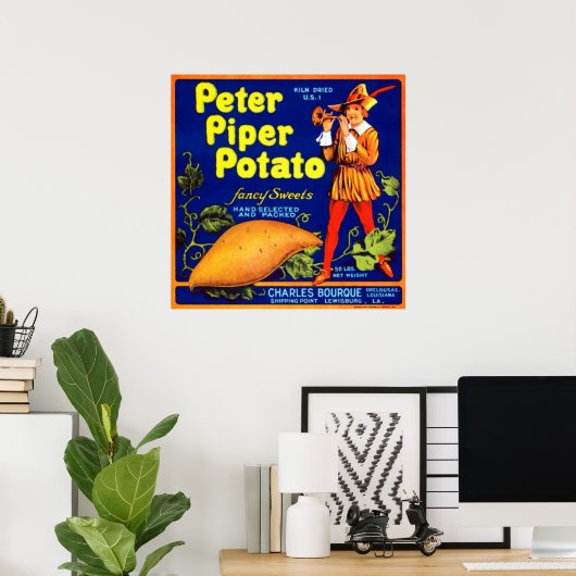 Peter Piper Potato Poster (Thuiskantoor)