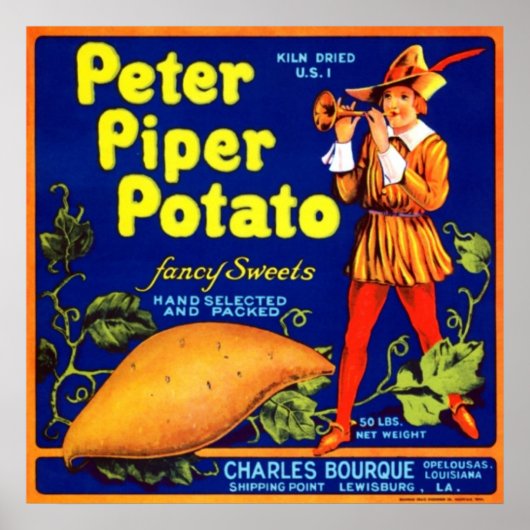 Peter Piper Potato Poster (Voorkant)