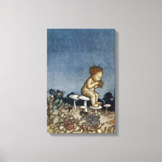 Peter Played Zijne Flute Canvas Afdruk