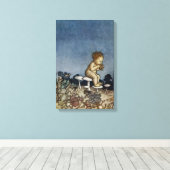 Peter Played Zijne Flute Canvas Afdruk (Insitu (Houten vloer))