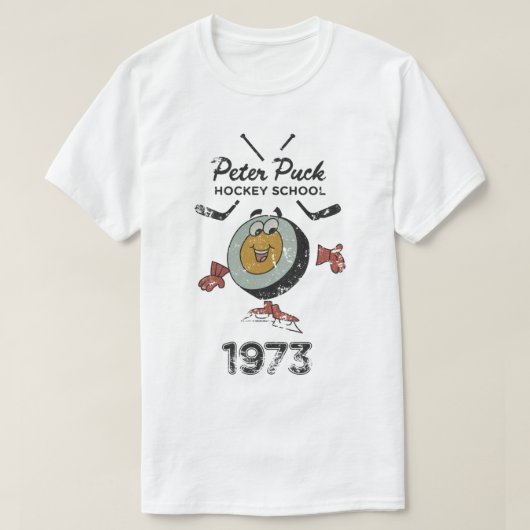 Peter Puck School of Hockey T-shirt (Design voorkant)