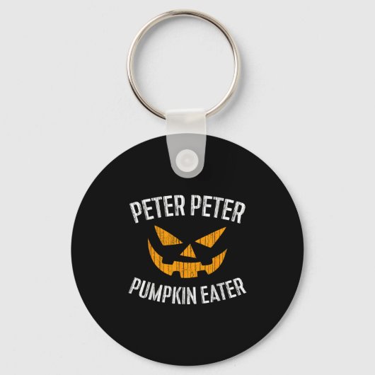 Peter Pumpkin Eater Halloween Costume Shirt Sleutelhanger (Voorkant)