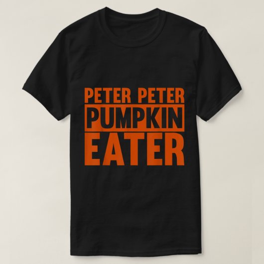 Peter Pumpkin Eater Halloween Costume T-shirt (Design voorkant)