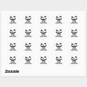 Peter Pumpkin Eater Halloween Couples Costume Ronde Sticker (Vel)