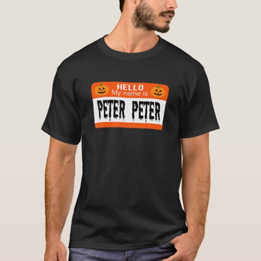 Peter Pumpkin Eater Halloween koppels T-shirt (Voorkant)