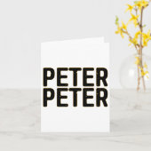 Peter Pumpkin Eater Halloween Kostuum Kaart (Gele Bloem)