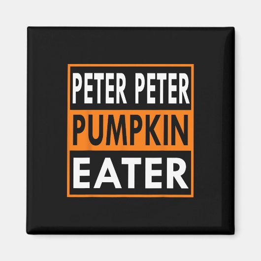 Peter Pumpkin Eater Kostuum voor Koppels - Bijpass Magneet (Voorkant)