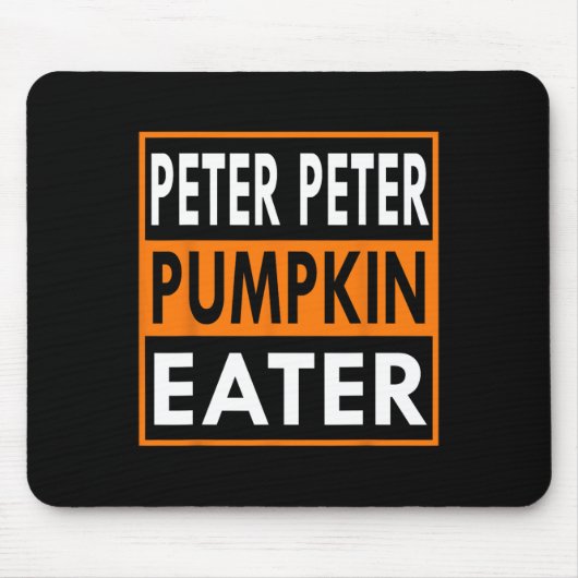Peter Pumpkin Eater Kostuum voor Koppels - Bijpass Muismat (Voorkant)