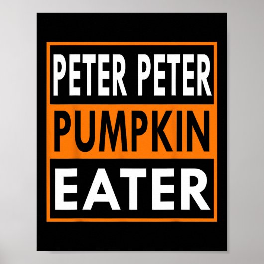 Peter Pumpkin Eater kostuum voor koppels - Matchin Poster (Voorkant)