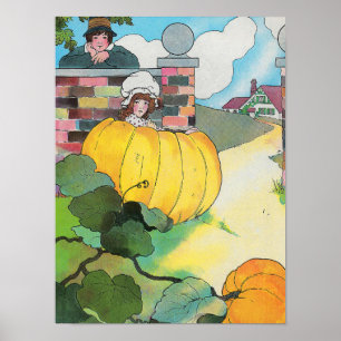 Peter Pumpkin-Eater Moeder Gans Kwekerij Rhyme Poster