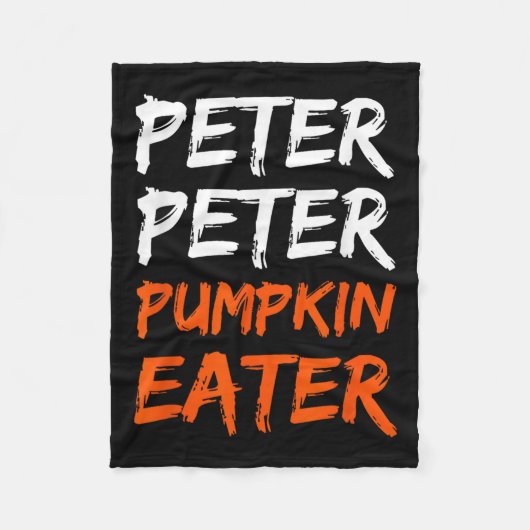 Peter Pumpkin kostuumeter Halloween Fleece Deken (Voorkant)