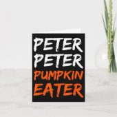 Peter Pumpkin kostuumeter Halloween Kaart (Voorkant)