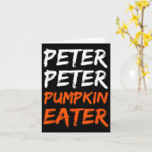 Peter Pumpkin kostuumeter Halloween Kaart (Gele Bloem)