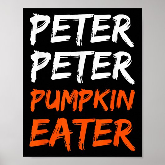 Peter Pumpkin kostuumeter Halloween Poster (Voorkant)