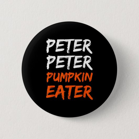 Peter Pumpkin kostuumeter Halloween Ronde Button 5,7 Cm (Voorkant)