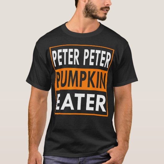 Peter Pumpkin kostuumeter voor koppels die overeen T-shirt (Voorkant)
