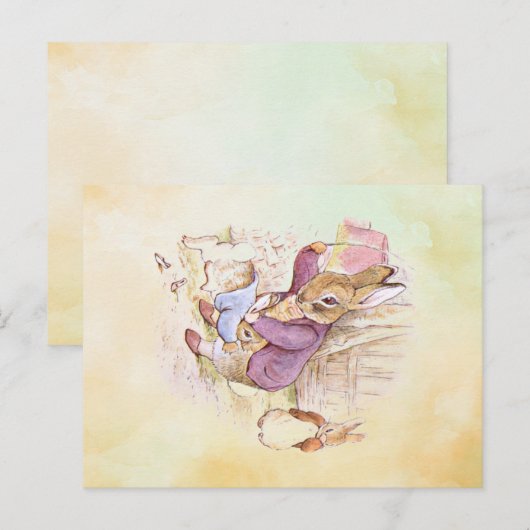 Peter Rabbi Briefkaart (Voorkant / Achterkant)